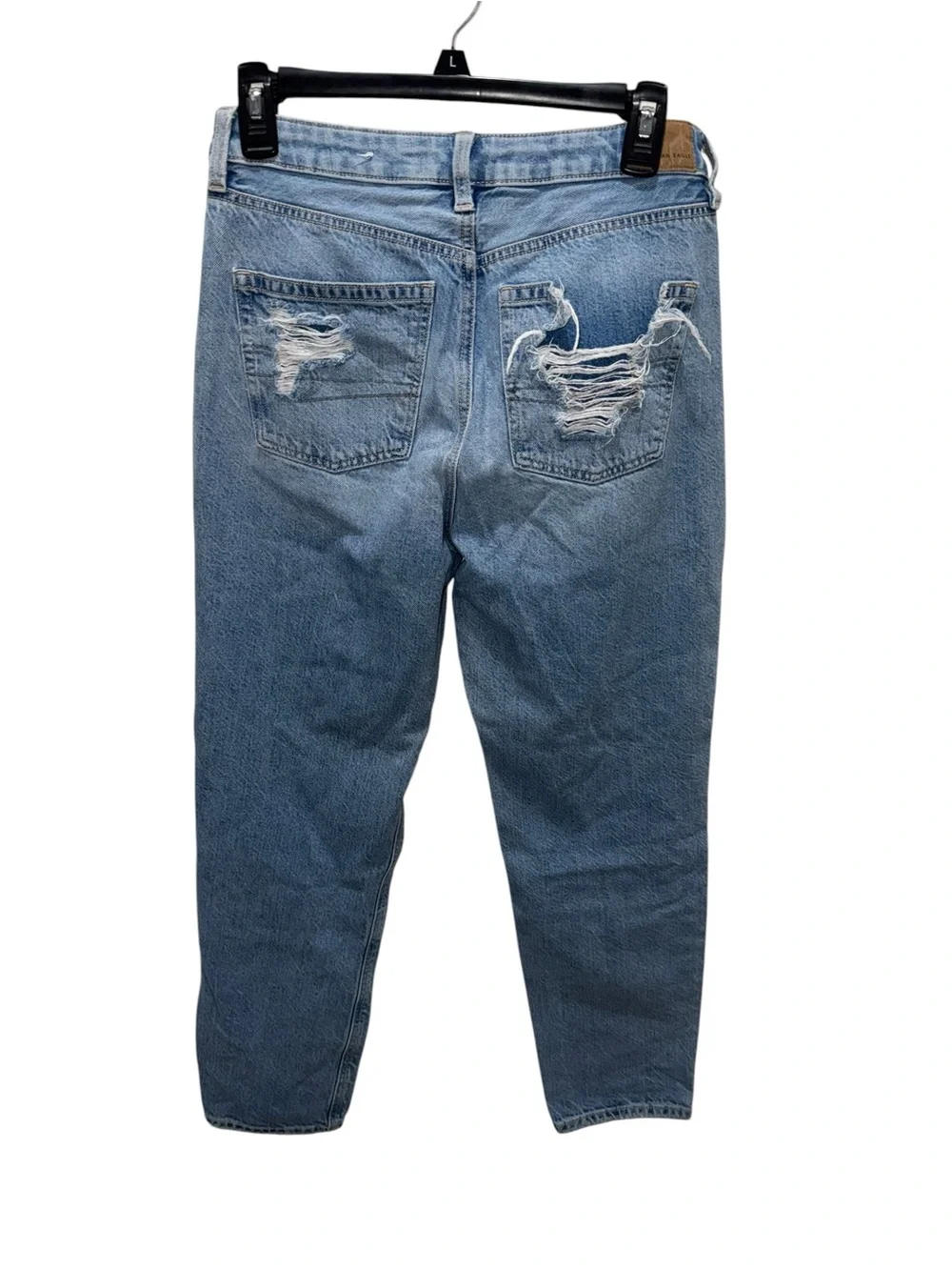American Eagle Distressed Straight Leg Mom Jean Size 4